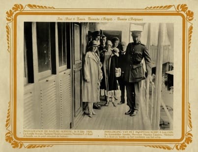 Bezoek van Koning Albert I aan de scheepswerf in Temse, 1926