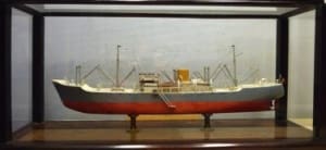 Tweede maquette motor cargoschip van Adolf Sijs
