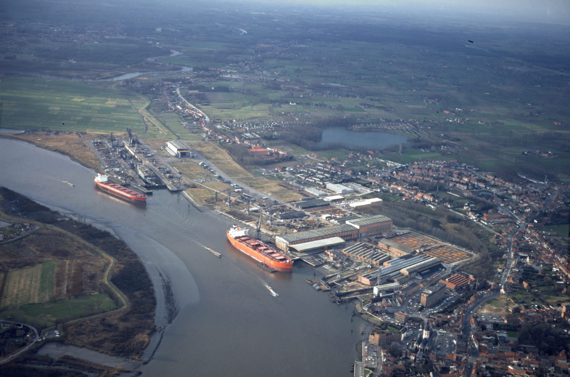 Luchtfoto van Boelwerf
